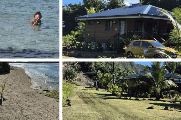 Lodge (maison sur pilotis) bord de mer à Huahine