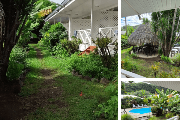 pension de famille avec piscine à Tahiti
