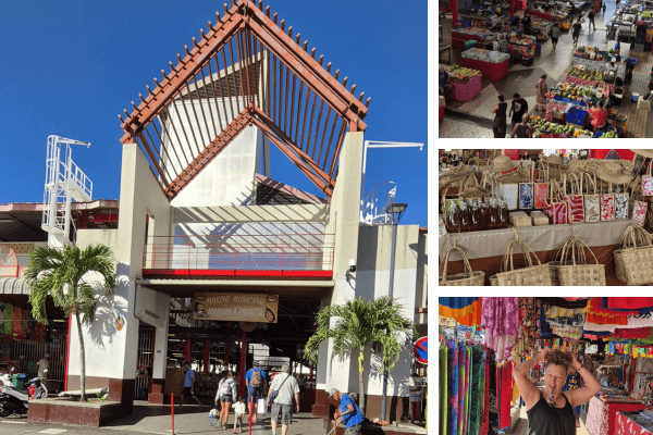 marché couvert de Tahiti et produits artisanaux